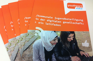 Titel der Broschüre "Kommunale Jugendbeteiligung"