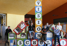 Teilnehmerinnen und Teilnehmer am sächsischen Schülerkongress vision.schule 2017.