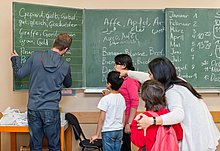 Sprachunterricht in einer Berliner Ferienschule