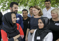 Bundesfamilienministerin Katarina Barley besucht „Maintaler Bündnis für junge Geflüchtete”